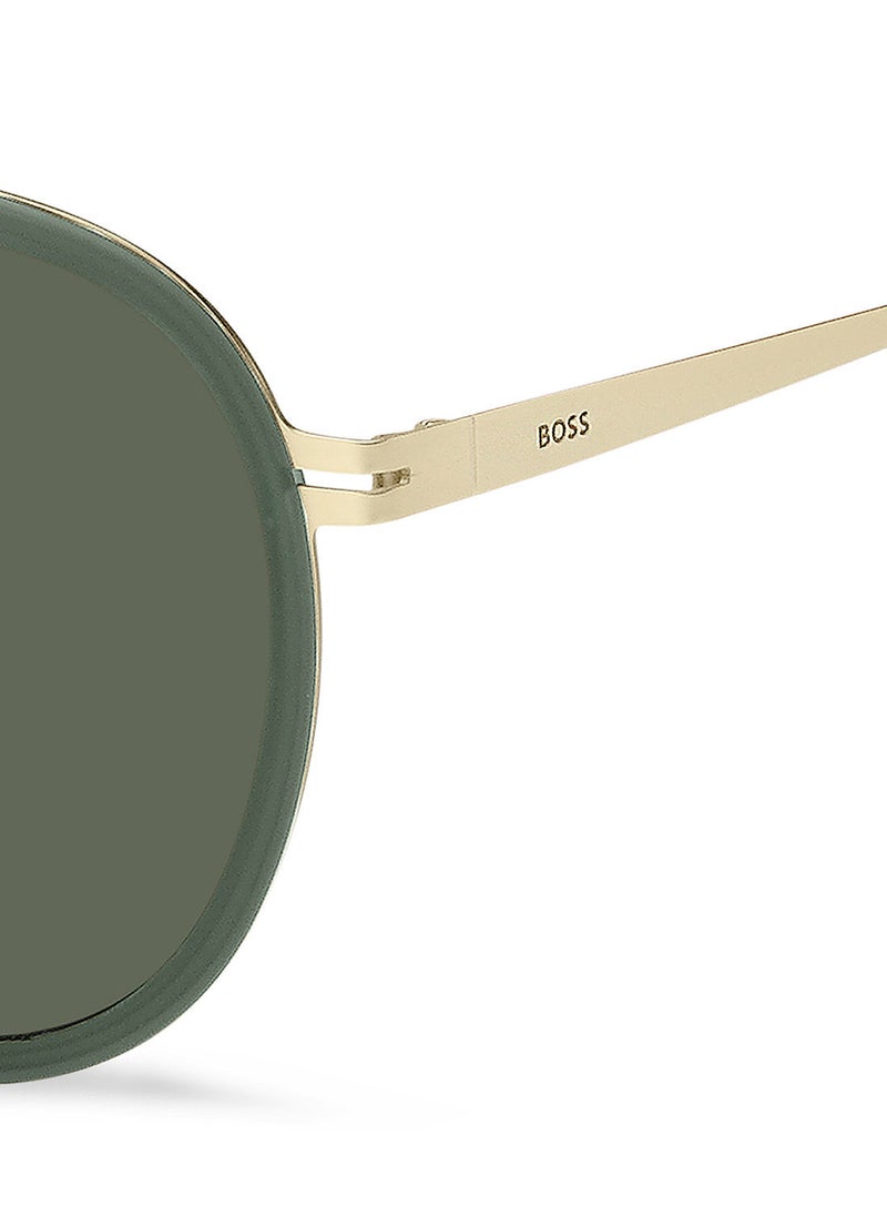 HUGO BOSS - نظارة شمسية بايلوت للرجال بحماية من الأشعة فوق البنفسجية - Boss 1466/F/Sk Mt Gd 61 - مقاس العدسة: 61 مم - Image 1