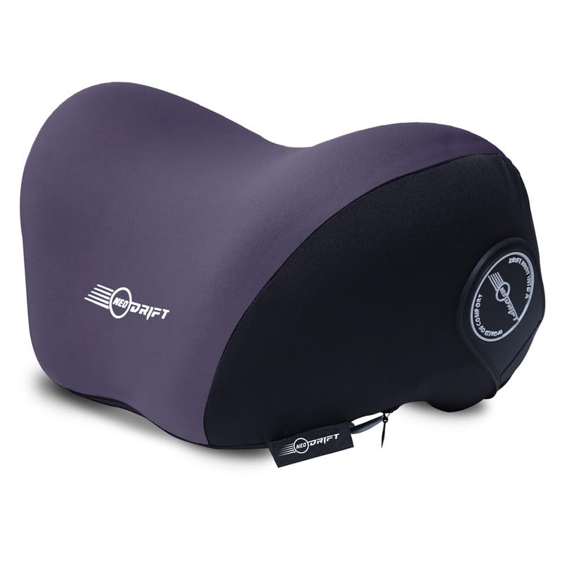 Neodrift ‘NeckFlow Pro’ - Neck Rest Cushion Orthopedic Velvet Memory Foam Pillow for Neck, Head, Shoulder Support - Pain Relief for Car, 1 Pc (Colour-Random) - Image 2