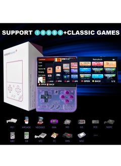 Miyoo Miyoo Mini Plus Handheld Game Console, with Dedicated Storage Case, 3.5 Inch IPS 640x480 Screen, 64G/128G TF Card with 10,000+ Games, 3000mAh 7+Hours Battery, Support Wireless Network (Black 64G)  - Image 2
