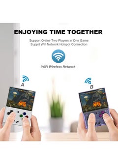 Miyoo Miyoo Mini Plus Handheld Game Console, with Dedicated Storage Case, 3.5 Inch IPS 640x480 Screen, 64G/128G TF Card with 10,000+ Games, 3000mAh 7+Hours Battery, Support Wireless Network (Black 64G)  - Image 4
