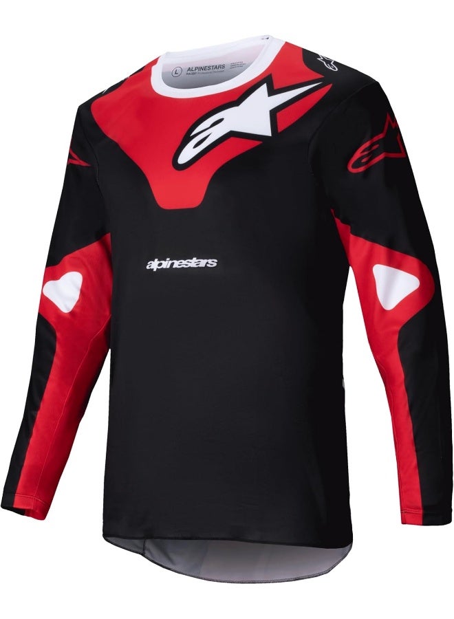 Alpinestars Alpinestars 3760425-1303-XL: Racer Veil Jersey Black/Bright Red XL - Image 1