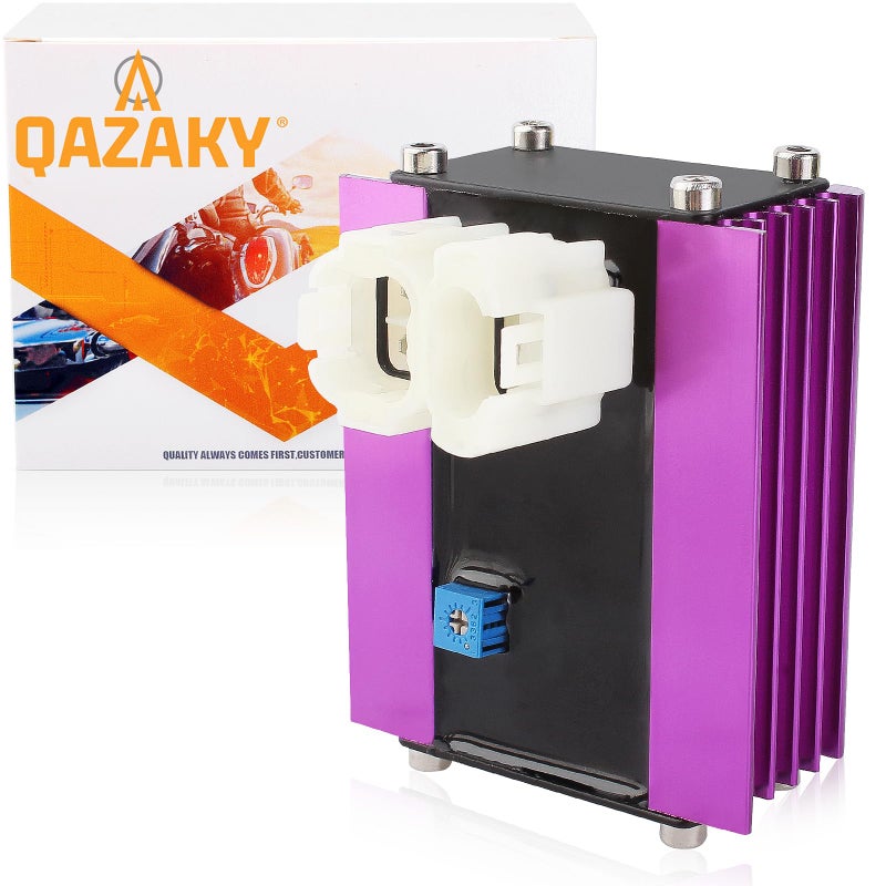 صندوق إشعال قابل للتعديل QAZAKY Racing CDI 12V AC متوافق مع محرك GY6 50cc90cc 110cc 125cc 150cc 4Stroke دراجة نارية ATV كواد سكوتر كارت موبايل تشوبر بيت دراجة ترابية 139QMB 152QMI 157QMJ