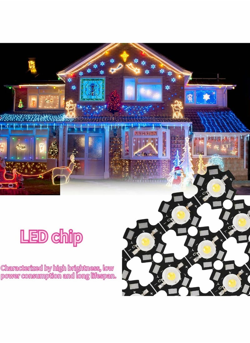SYOSI - LED Chip, High Power Led Chip- 3W High Bright Integrated Chip Light Source Bead Spotlight LED Bulb for Bulb Lamp Beads DIY Lighting 25PCS (3000-3200K) - Image 1