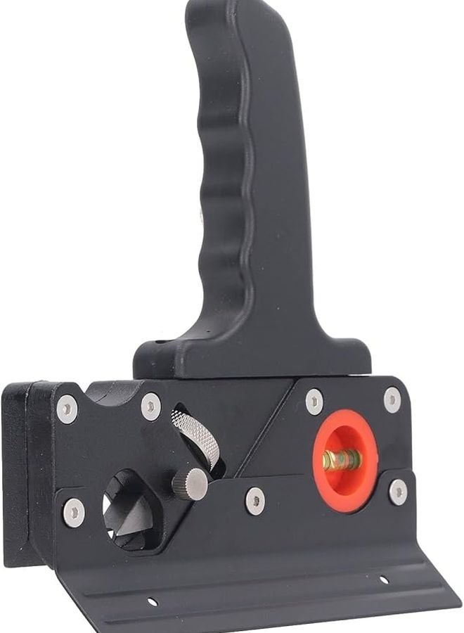 طائرة شطبة النجارة المحترفة أداة تقليم قوية من سبائك الألومنيوم قابلة للتعديل باللون الأسود - Image 3