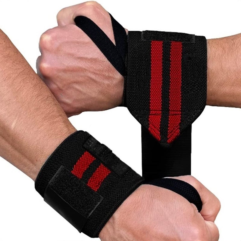 SPIRO Wrist Wrap (1 Pair) 14 Inch Long, Wrist Supporter for Gym, Wrist Wrap, Hand Band with Adjustable Size Strap & Thumb Loop for Gym, Power Lifting Weight Lifting, Sports Training (Black & Yellow) - Image 5