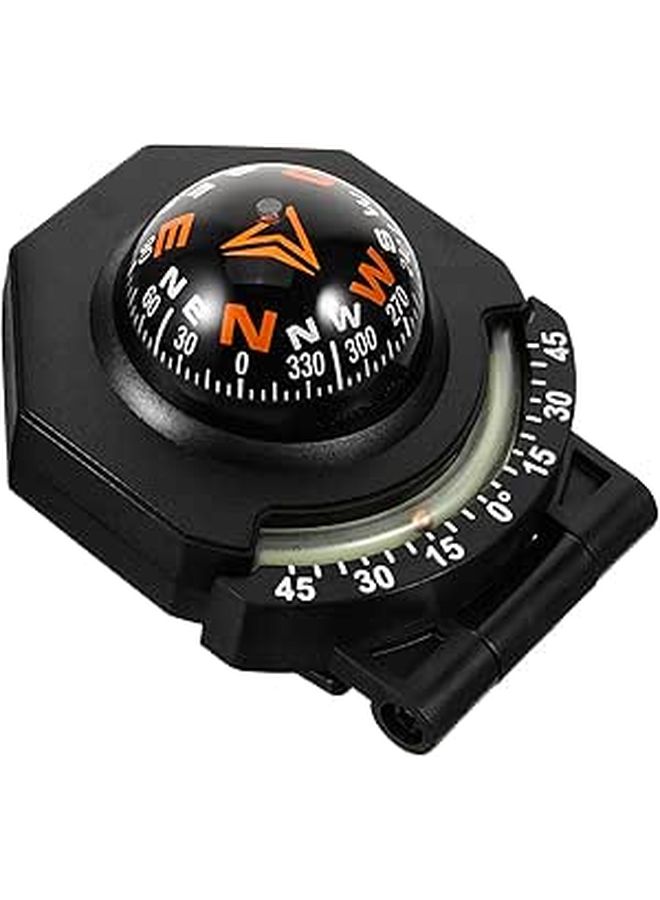 Kisangel Car Compass Ball Dashboard Compass Adjustable Night Light Vehicle Navigation Supply For Auto Boat Truck - Image 1