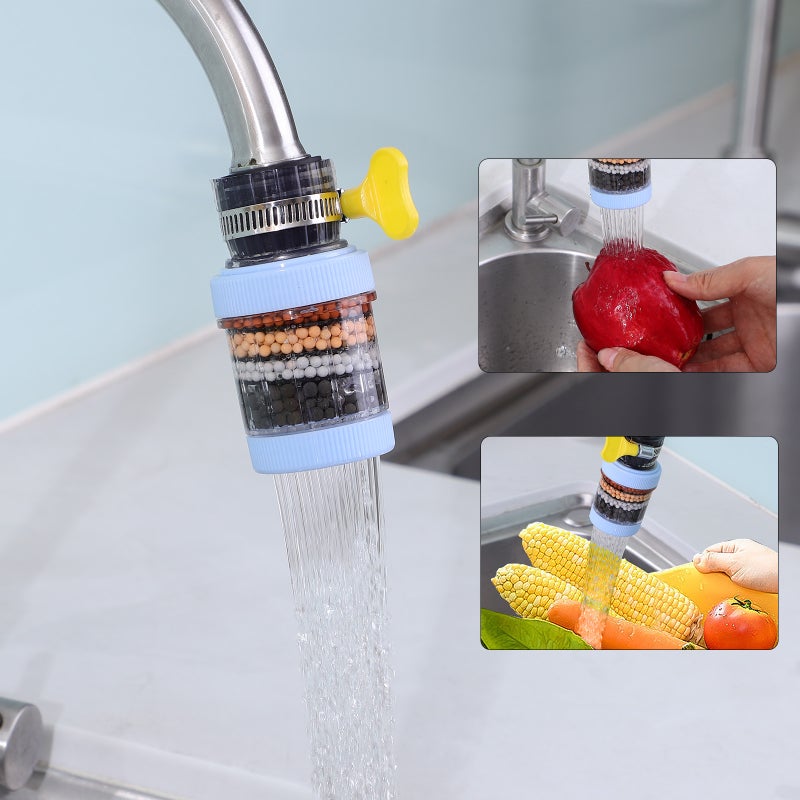 8 Pcs Filter Water Softener Anti-Splash Water Filter Purifier for Home Kitchen Bathroom - Image 4
