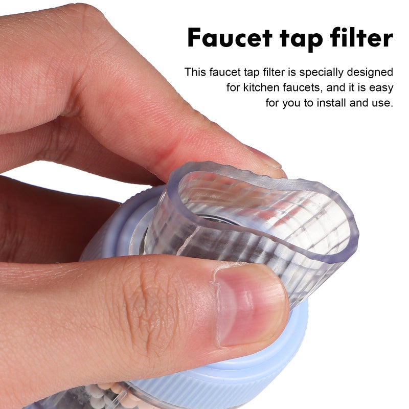8 Pcs Filter Water Softener Anti-Splash Water Filter Purifier for Home Kitchen Bathroom - Image 2