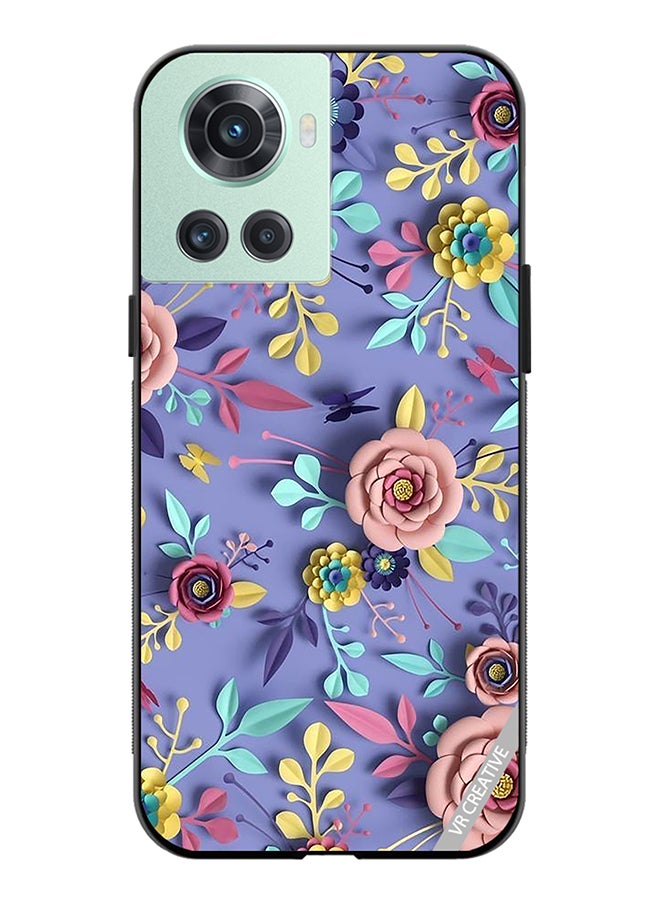 VR CREATIVE Protective Case Cover For OnePlus Ace Flower Design Multicolour - Image 1