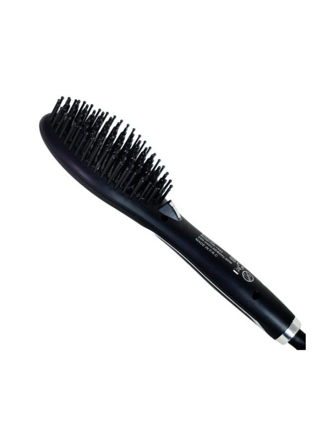 Kemei Hair Straightener Brush Black km-1320 - Image 5