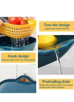 TYCOM 6pcs Colander Strainer Drainer for Food Drain Bowl Set Best Kitchen Accessories for Fruit Veggies Rice Pasta Straining Strainer  - Image 3