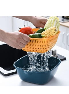 TYCOM 6pcs Colander Strainer Drainer for Food Drain Bowl Set Best Kitchen Accessories for Fruit Veggies Rice Pasta Straining Strainer  - Image 4