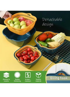TYCOM 6pcs Colander Strainer Drainer for Food Drain Bowl Set Best Kitchen Accessories for Fruit Veggies Rice Pasta Straining Strainer  - Image 5