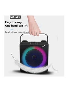 SDRD SD508 Home Karaoke Portable Bluetooth Speaker Dual Wireless Microphone Live TV FM Radio TF Card USB Subwoofer Music Center Audio  - Image 3