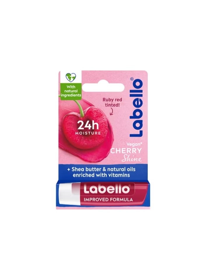 LABELLO Lip Care, Moisturizing Lip Balm Cherry Shine 4.8g (Pack of 6) - Image 2