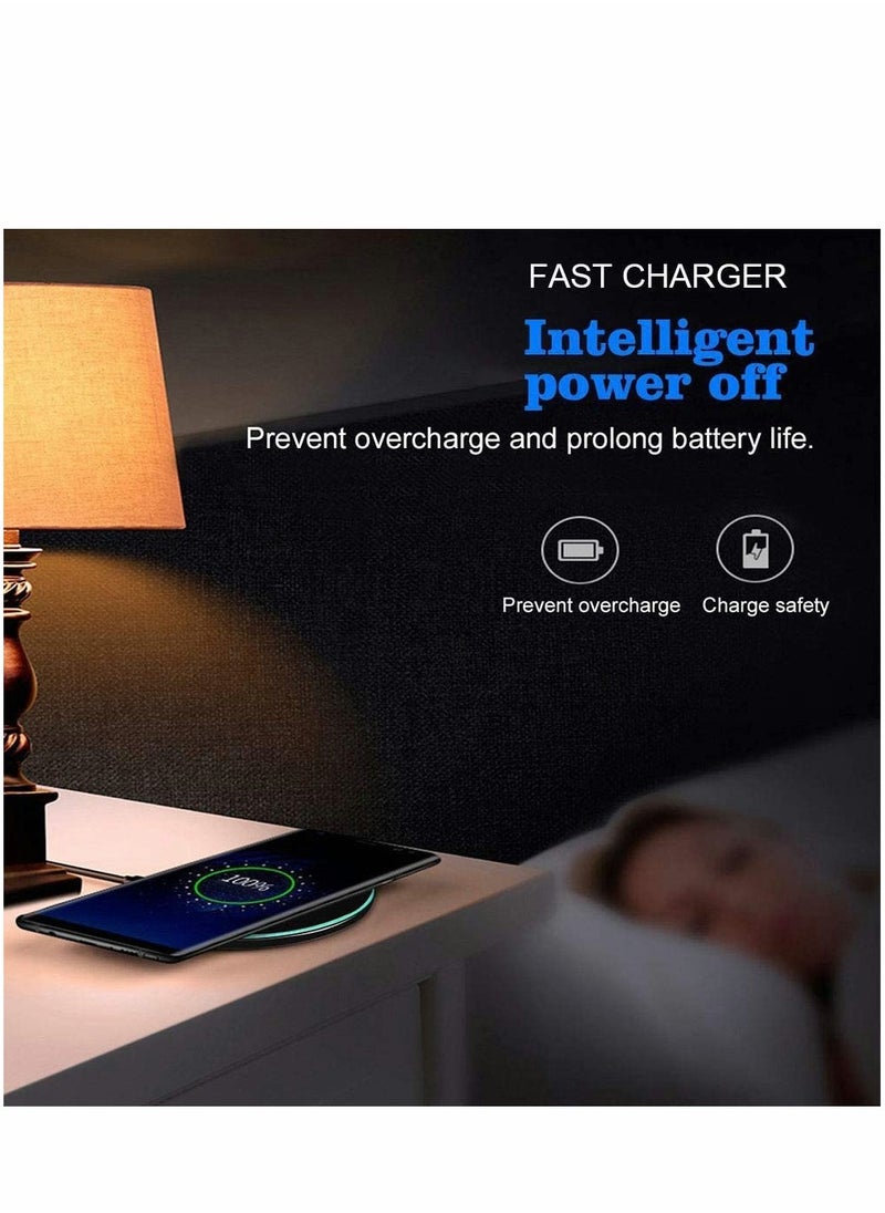 SYOSI - 20W Max Fast Wireless Charging Pad Qi Certified for iPhone 13/12/SE/11/X Pro/2 15W Charge Mats S22/S21/S20/Note 20/10 Galaxy Buds/Buds+ - Image 1