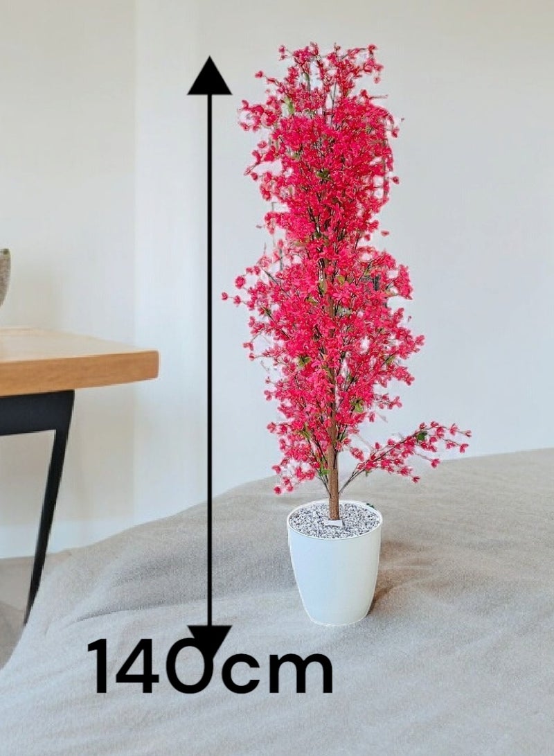 Al-Rawasem House Artificial decorative plant tree with pot, 140 cm - Image 2