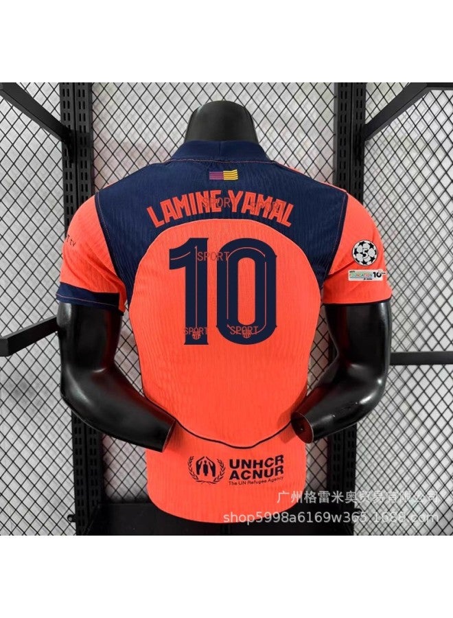 Player Version 25-26 Barcelona Second Guest No. 10 Star Champions League Fair Play Clause Football Jersey - Image 1