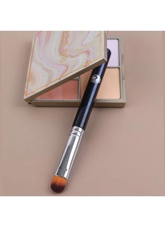 Energy Flat Concealer Brush For Eyebrowsenergy Under Eye Concealer Brush Vegan Eyeshadow Brush For Liquid Powder Foundation Concealing Blending Small Eye Blending Brush Blue  - Image 5