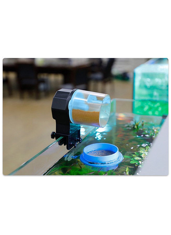 Generic - Aquarium Automatic Fish Feeder Fish Tank Timer Feeder Electric Adjustable Fish Food Dispenser Manual/ Automatic Feeding - Image 1