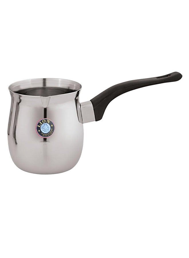 Lion Premium Stainless Steel Coffee Warmer & Tea Pot, 250ml, Cool-Touch Handle, Spout Design – Multipurpose for Brewing Coffee, Tea, Hot Chocolate, Butter Melting & More, Durable Quality - Image 1