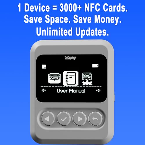 Wuzplay NFC Emulator Compatible with Switch 1 & 2 and NFC Enabled Devices - 1.54”OLED Screen Simple Operation | NFC Tags Tool - Stores 3000+ NFC Data Entries | Unlimited Rewrites - Image 4