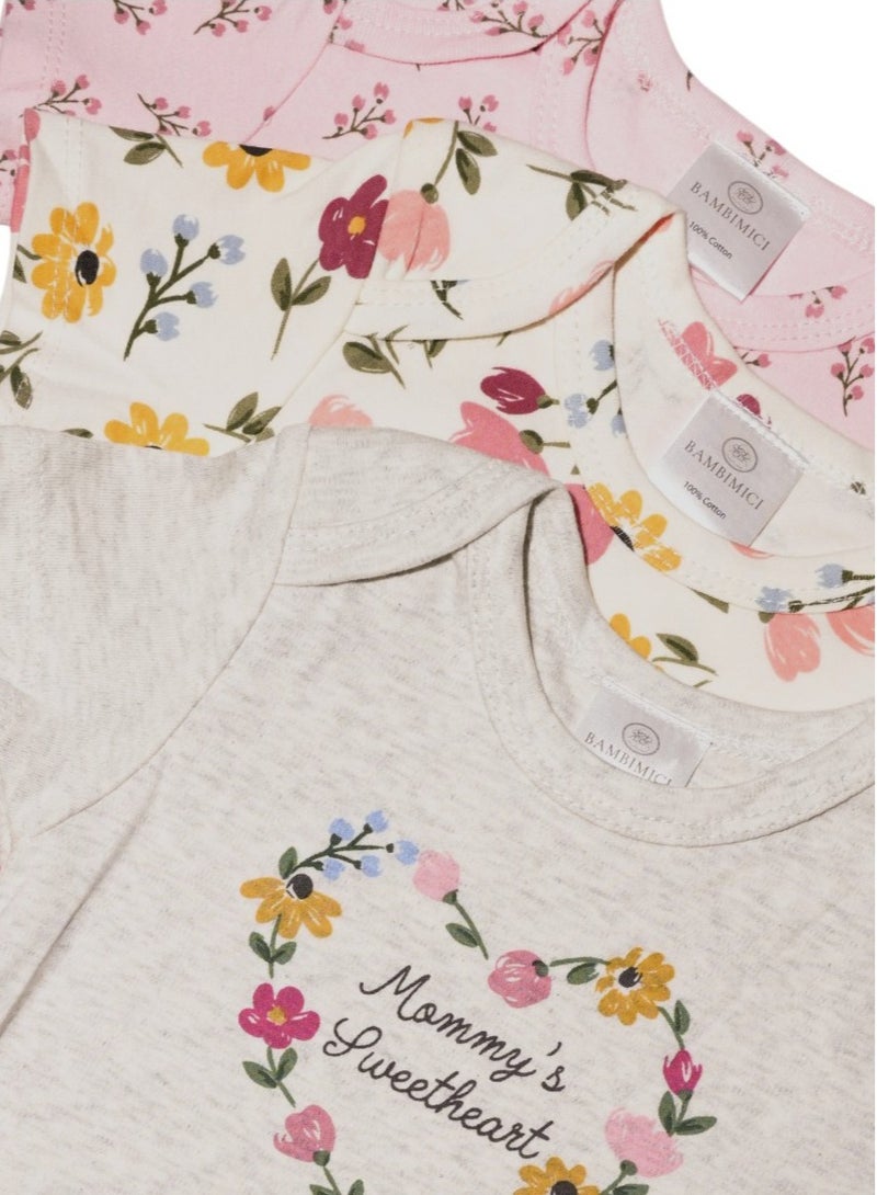 Bambimici Bambimici Sugar & Spice Sweetheart Baby Bodysuit  - Image 5