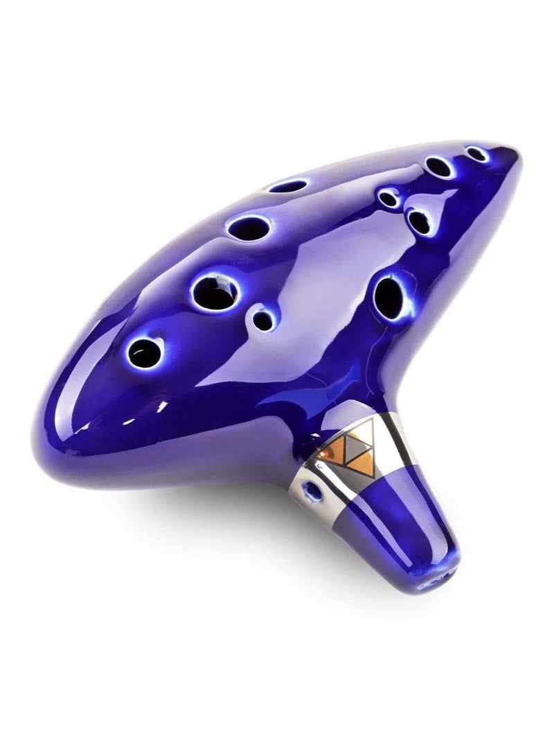 SYOSI 1 × فلوت أوكارينا سيراميك ألتو سي أزرق مكون من 12 فتحة من لعبة ليجند أوف زيلدا أوكارينا - Image 1