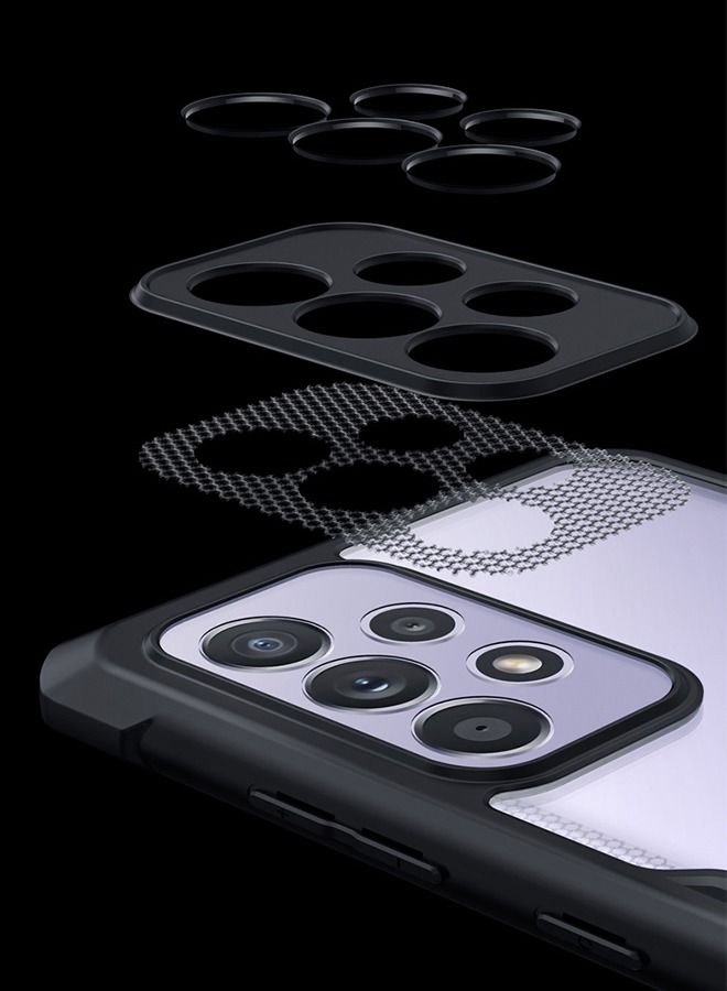 جرويك جراب الهاتف لسامسونج جالاكسي A53 5G ، مقاس 6.5 بوصة، 2 في 1 شديد التحمل، من الدرجة العسكرة، شفاف مضاد للصدمات مقاوم للسقوط. - Image 4