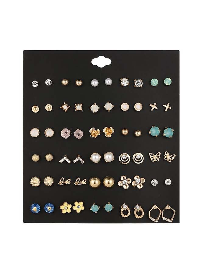 NIBEMINENT 30 Pair Elegant Fashion Earrings Set  - Image 1