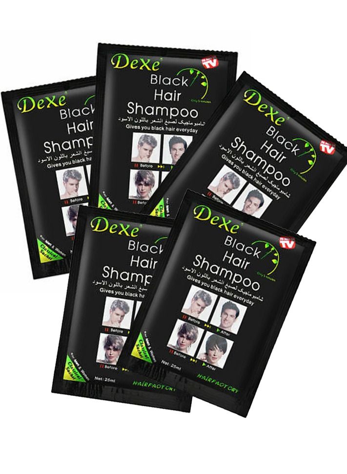 Dexe 5-Piece Fast Hair Colour Shampoo  - Image 1