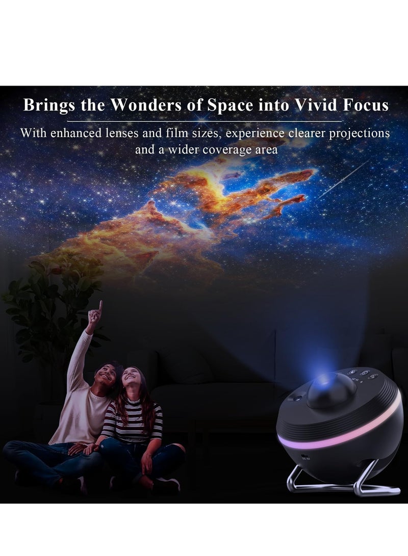 JAJEEK Star Projector | Premium Planetarium Galaxy Projector with 13 4K HD Films, Meteor Shower & 4 Color Effects | Adjustable Angle & Timer | Perfect for Kids, Adults, Bedroom Décor  - Image 3