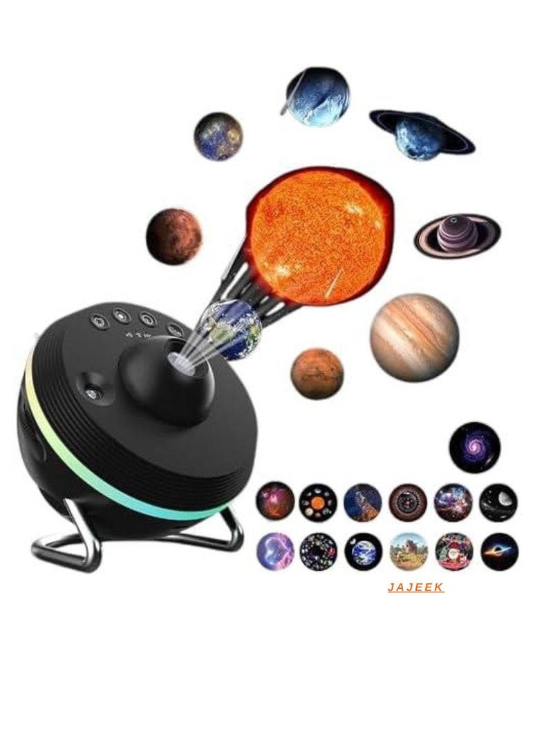JAJEEK Star Projector | Premium Planetarium Galaxy Projector with 13 4K HD Films, Meteor Shower & 4 Color Effects | Adjustable Angle & Timer | Perfect for Kids, Adults, Bedroom Décor  - Image 1