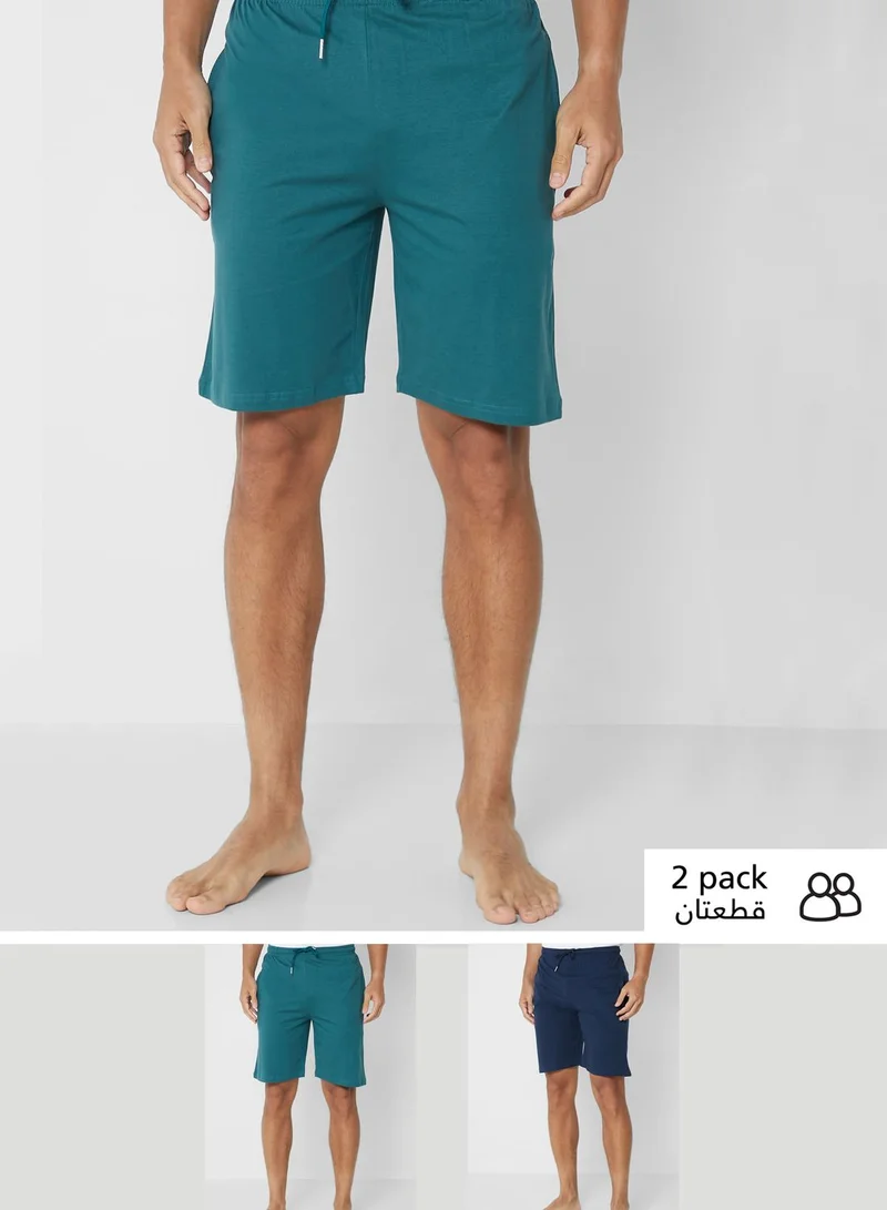 Seventy Five 2 Pack Pyjama Shorts