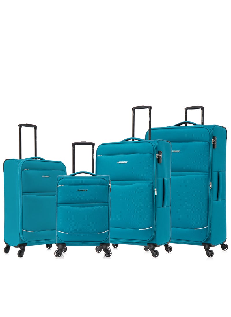 Stargold Lightweight Fabric 4 Pieces Luggage Set Trolley Bag With 4 Spinner Wheels  - Image 1