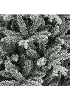 Generic 210cm Snowy Artificial Christmas Tree Pine Cones and Berries Premium Spruce Hinged With Metal Stand  - Image 2