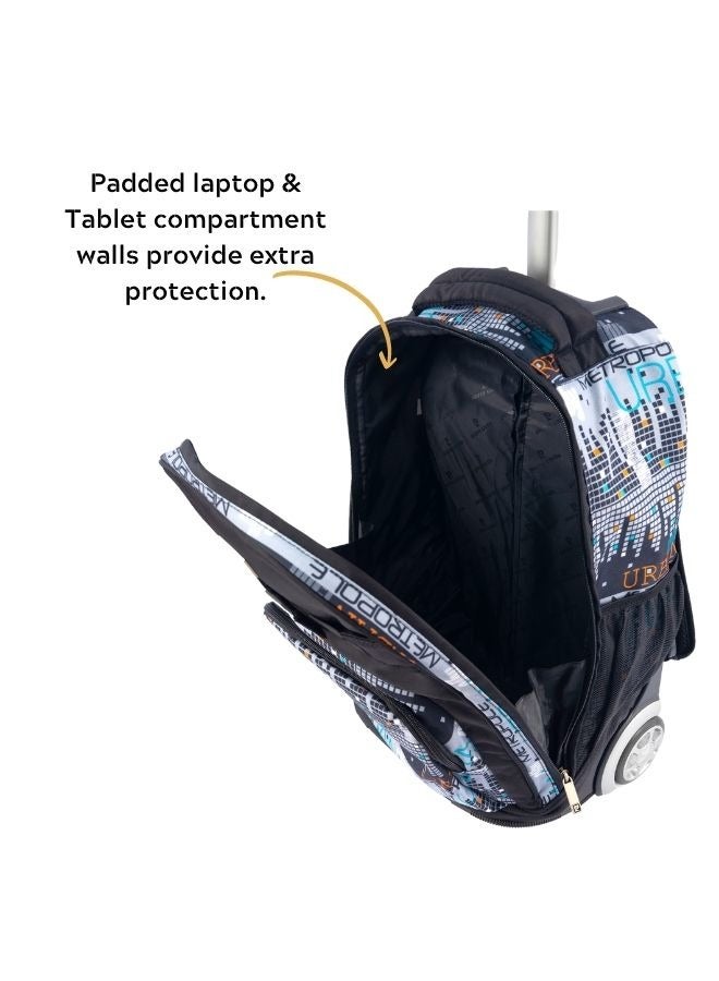 pierre cardin Pierre Cardin Trolley Backpack Set of 3-Urban City Design  - Image 5