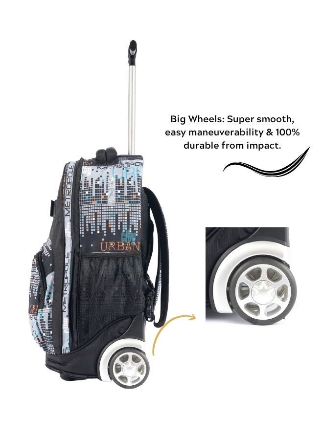 pierre cardin Pierre Cardin Trolley Backpack Set of 3-Urban City Design  - Image 3