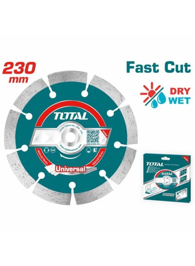 TOTAL Diamond cutting tool for concrete andmarble and granite, 9-inch - Image 1