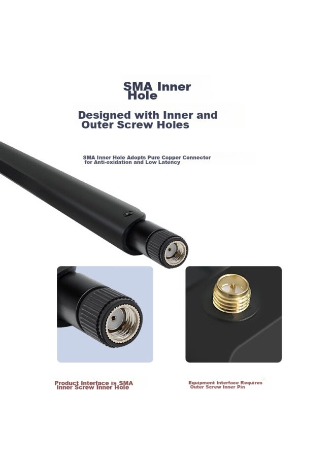 Eb-link 2.4g/5g External Antenna, 6db Wireless Network Card Extension Antenna, Wifi Dual-band Router High-gain Antenna, Sma Internal Threaded Hole - Image 2