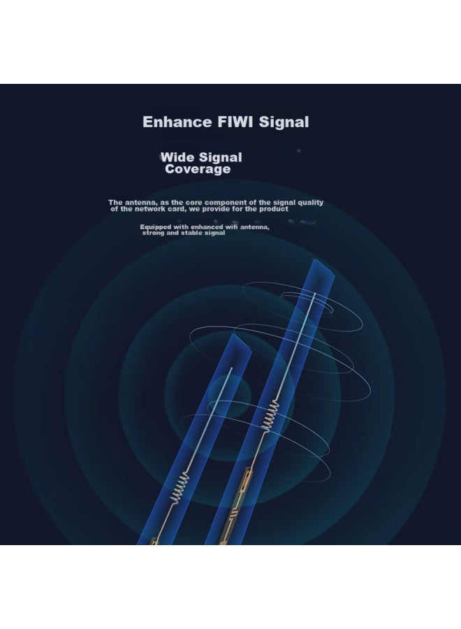 Eb-link 2.4g/5g External Antenna, 6db Wireless Network Card Extension Antenna, Wifi Dual-band Router High-gain Antenna, Sma Internal Threaded Hole - Image 1