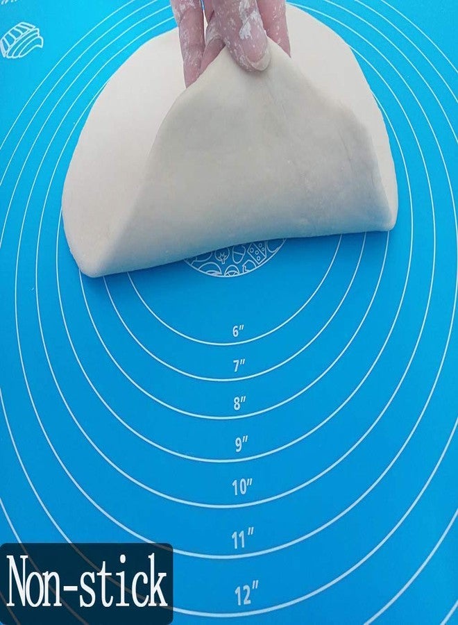 GION Non-Stick Kneading Dough Mat Bakery Measuring Mat Easy to Clean Silicon Roti Measuring Mat Organizer - Image 4