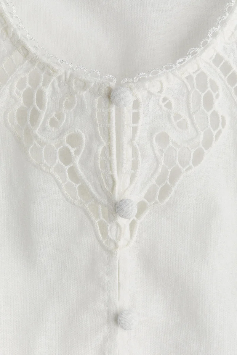 اتش اند ام فستان تونيك من مزيج الكتان