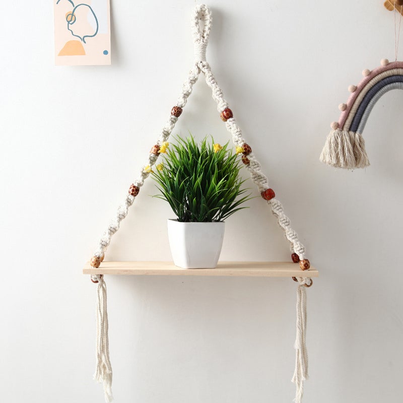 2pcs Handwoven Storage Rack Weaving Wall Ornament Decorative Tapestry Rack Home Decor - Image 3