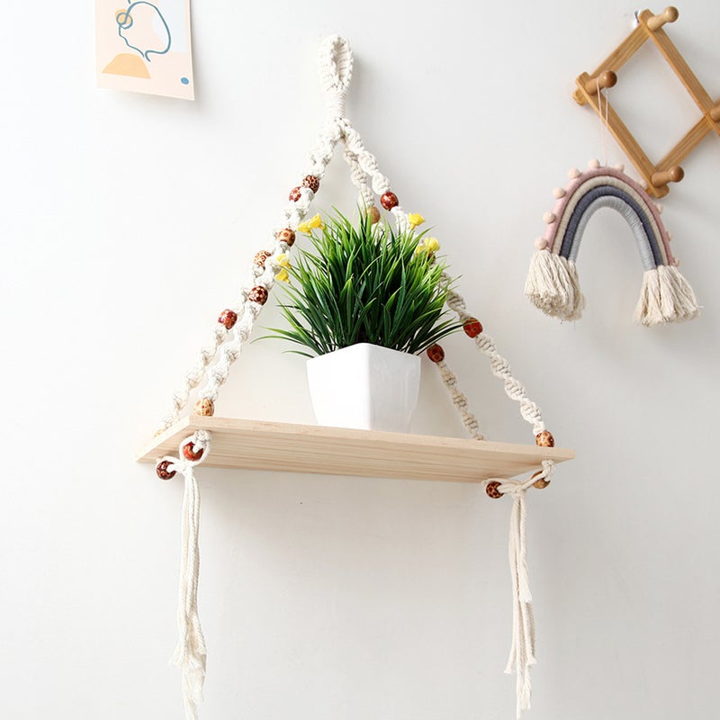 2pcs Handwoven Storage Rack Weaving Wall Ornament Decorative Tapestry Rack Home Decor - Image 4