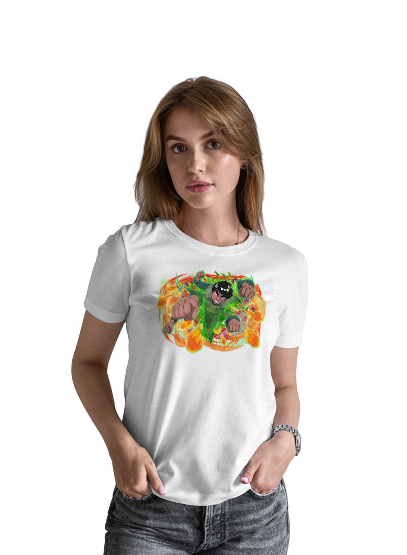 Fashion World Cotton T-shirt Printed with High-quality Anime Naruto Might Guy - Image 1