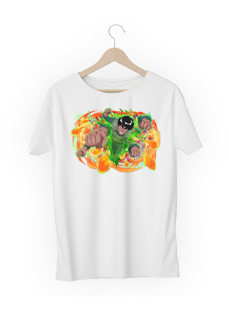 Fashion World Cotton T-shirt Printed with High-quality Anime Naruto Might Guy - Image 3