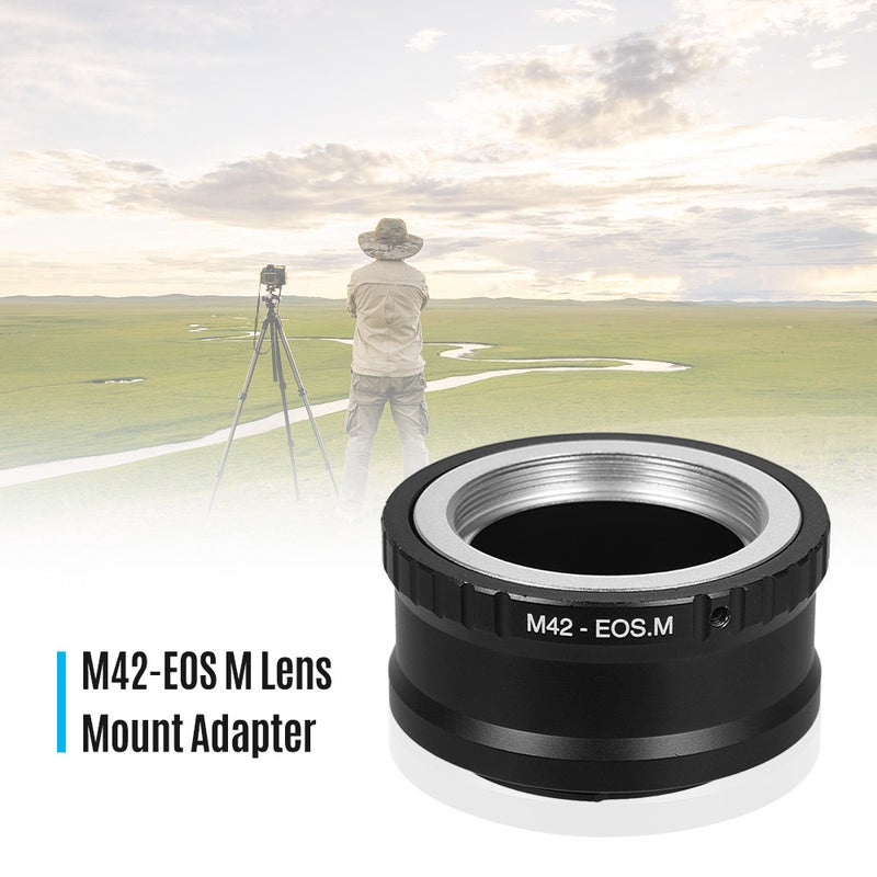 حلقة محول تركيب عدسة M42-EOS M لكاميرات سلسلة Canon EOS M للعدسات M42 إلى كاميرات كانون EOS M M2 M3 M5 M6 M10 M50 M100 بدون مرآة - Image 2