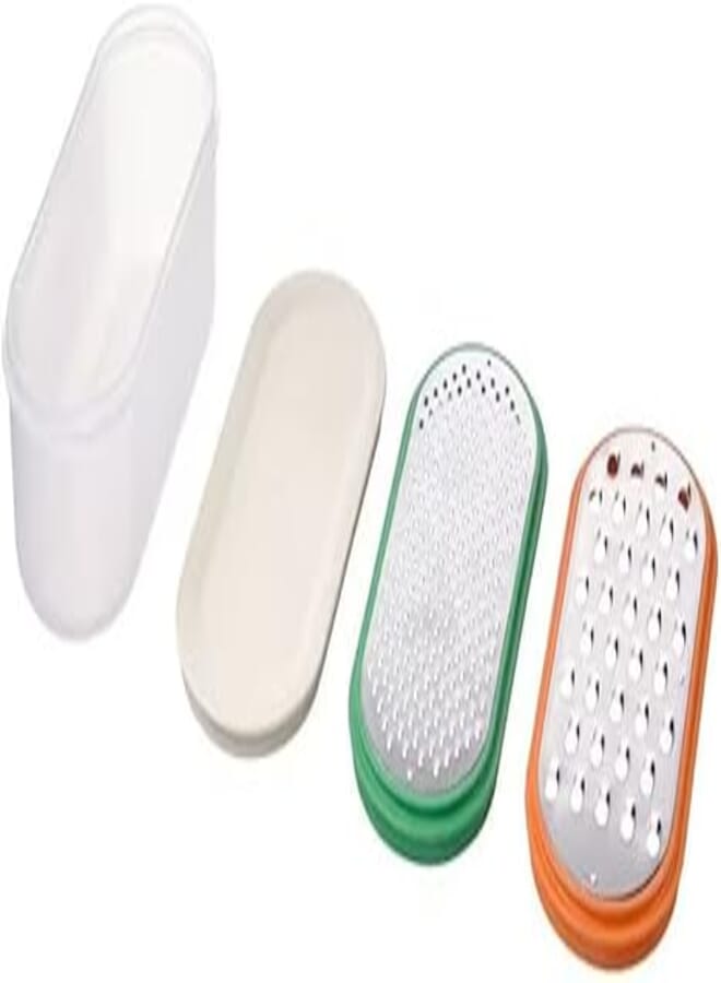 Digital Shoppy Grater with Container, Set of 4, Mixed Colours