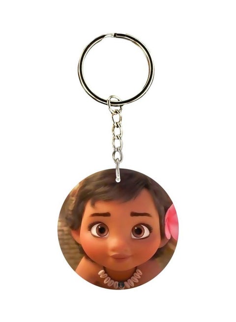 Animated Girl Printed Keychain
